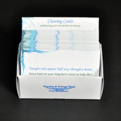 Open box of clearing cards